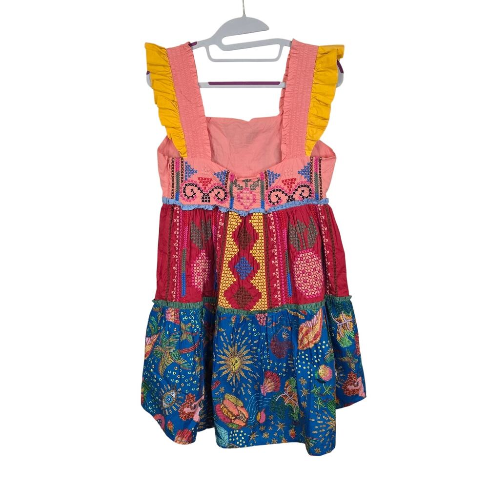 NEW NWT Women's Farm Rio Color Blocking Embroidered Mini Dress | Size Small - Picture 3 of 13